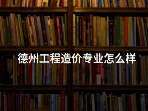 德州工程造价专业怎么样(图1) 德州工程造价专业怎么样(图1)