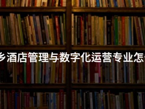 新乡酒店管理与数字化运营专业怎么样