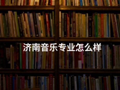 济南音乐专业怎么样
