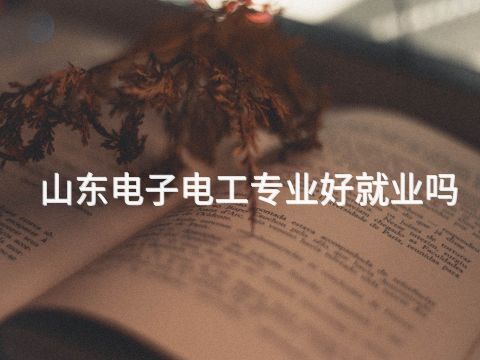 山东电子电工专业好就业吗(图1) 山东电子电工专业好就业吗(图1)