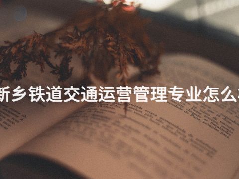 新乡铁道交通运营管理专业怎么样