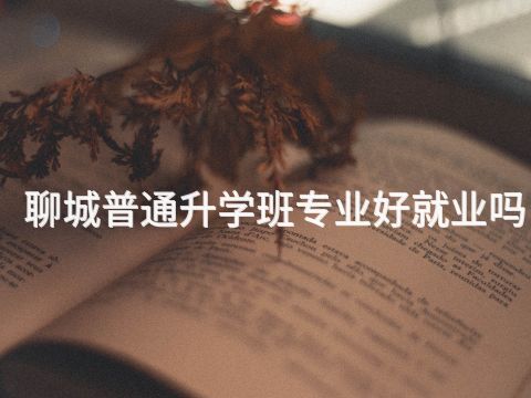 聊城普通升学班专业好就业吗(图1) 聊城普通升学班专业好就业吗(图1)