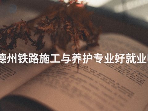 德州铁路施工与养护专业好就业吗