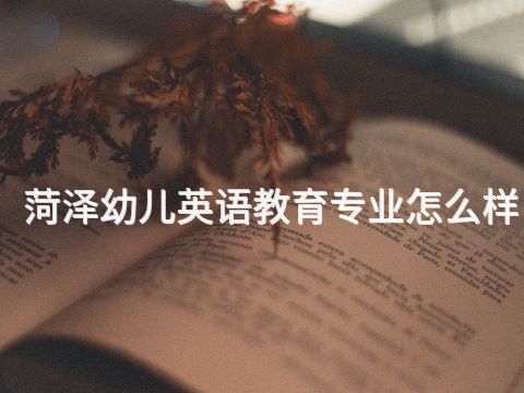 菏泽幼儿英语教育专业怎么样(图1) 菏泽幼儿英语教育专业怎么样(图1)