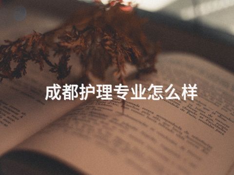 成都护理专业怎么样
