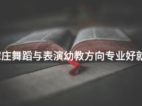 石家庄舞蹈与表演幼教方向专业好就业吗