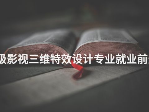 东营高级影视三维特效设计专业就业前景怎么样