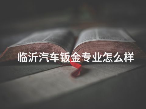 临沂汽车钣金专业怎么样