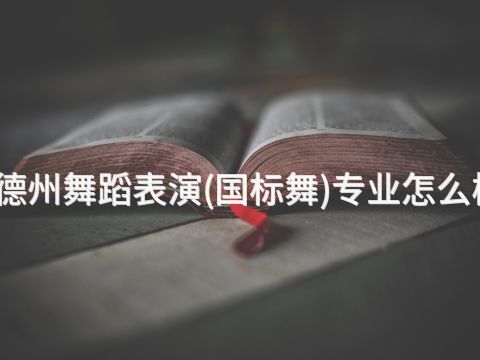 德州舞蹈表演(国标舞)专业怎么样