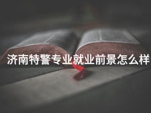 济南特警专业就业前景怎么样(图1)