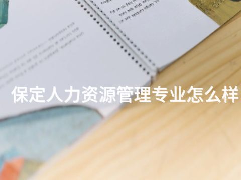 保定人力资源管理专业怎么样(图1)