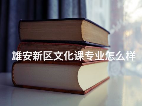 雄安新区文化课专业怎么样(图1) 雄安新区文化课专业怎么样(图1)