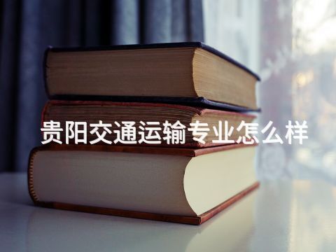 貴陽交通運輸專業怎么樣
