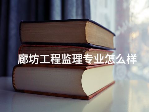 廊坊工程监理专业怎么样