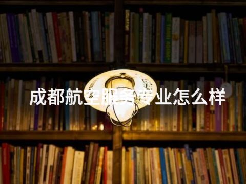 成都航空服务专业怎么样