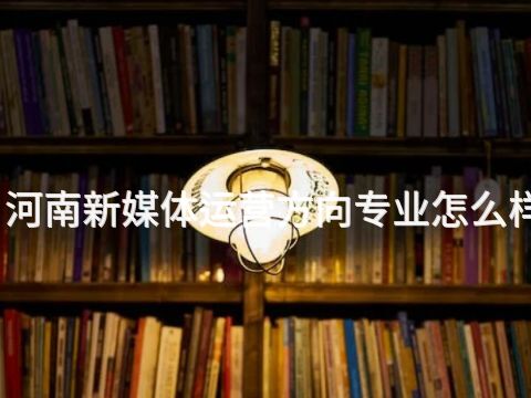 河南新媒体运营方向专业怎么样