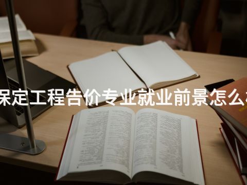 保定工程告价专业就业前景怎么样