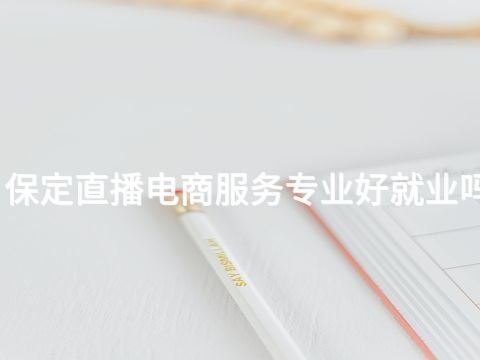 保定直播电商服务专业好就业吗
