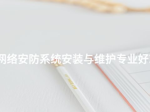 河南网络安防系统安装与维护专业好就业吗