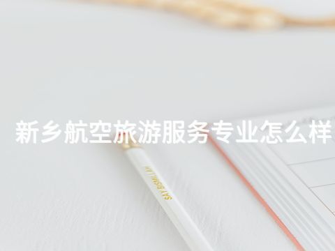 新乡航空旅游服务专业怎么样