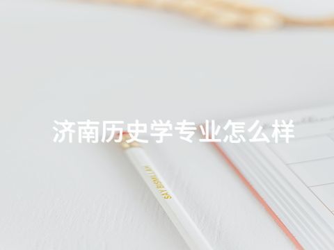 济南历史学专业怎么样