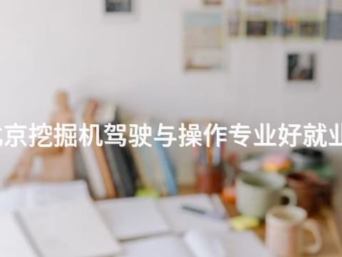 北京挖掘机驾驶与操作专业好就业吗