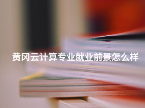 黄冈云计算专业就业前景怎么样