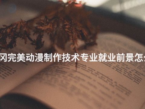 黃岡完美動漫制作技術專業就業前景怎么樣