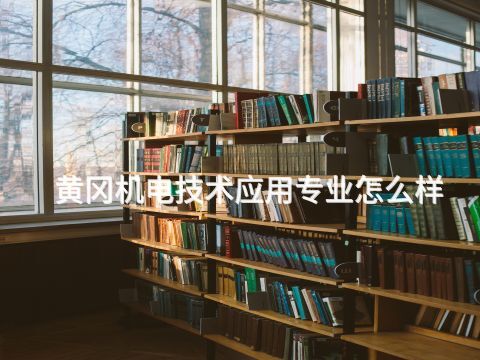 黃岡機電技術應用專業怎么樣