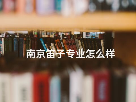 南京笛子專業怎么樣