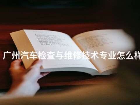 广州汽车检查与维修技术专业怎么样