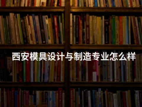 西安模具设计与制造专业怎么样