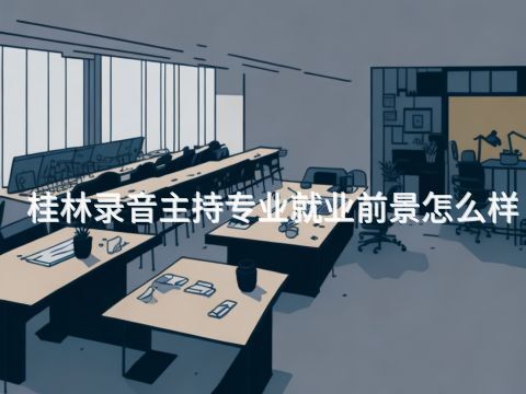 桂林录音主持专业就业前景怎么样