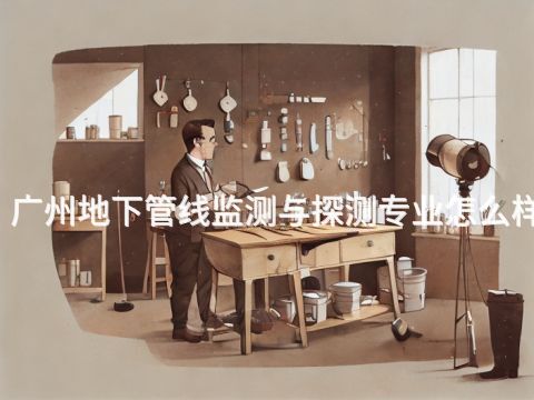 广州地下管线监测与探测专业怎么样