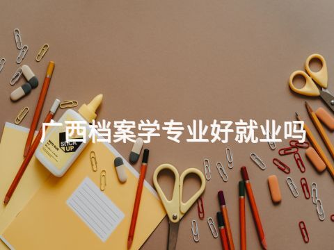 廣西檔案學(xué)專業(yè)好就業(yè)嗎