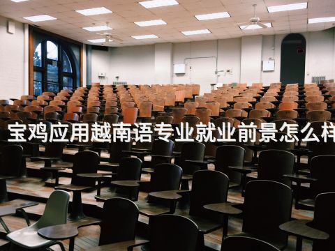 宝鸡应用越南语专业就业前景怎么样