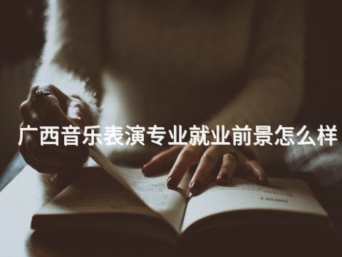 广西音乐表演专业就业前景怎么样