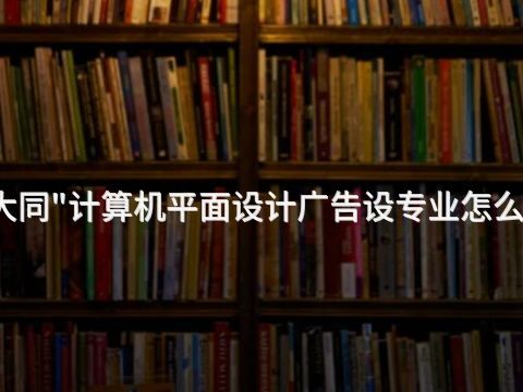 大同"计算机平面设计广告设专业怎么样