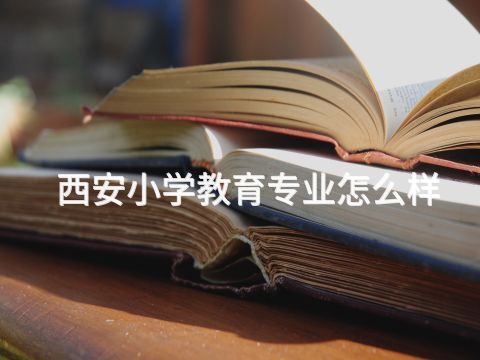 西安小学教育专业怎么样