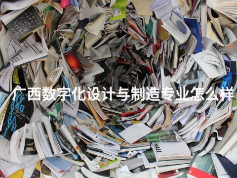 广西数字化设计与制造专业怎么样