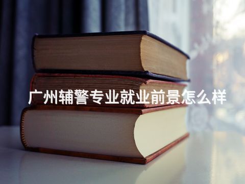广州辅警专业就业前景怎么样