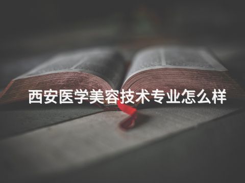 西安医学美容技术专业怎么样