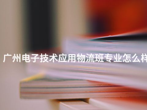 广州电子技术应用物流班专业怎么样