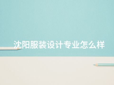 沈阳服装设计专业怎么样