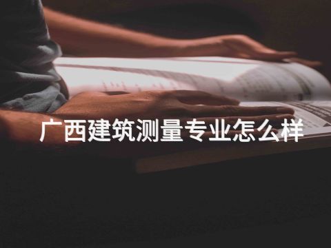 广西建筑测量专业怎么样