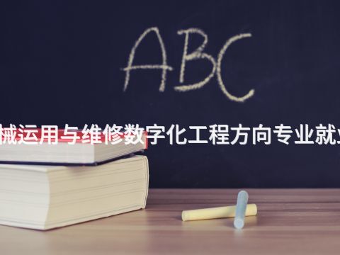 武汉工程机械运用与维修数字化工程方向专业就业前景怎么样