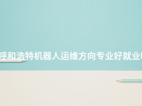 呼和浩特机器人运维方向专业好就业吗