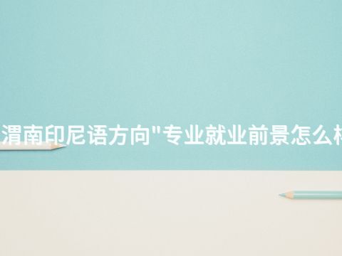 渭南印尼语方向"专业就业前景怎么样