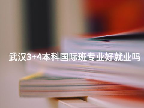 武汉3+4本科国际班专业好就业吗(图1) 武汉3+4本科国际班专业好就业吗(图1)