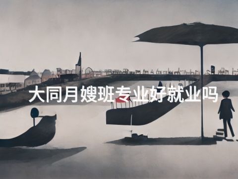 大同月嫂班专业好就业吗